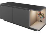 Lowboard PHOENIX "Minecraft Lowboard", schwarz, B:125cm H:54cm T:40cm, Holzwerkstoff, Sideboards, Lowboard, inkl Beleuchtung
