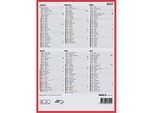Succes Tafelkalender, A4 quer, 297 x 210 mm, Deutsch, Halbjahresübersicht, Papier, FSC, weiss