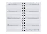 Succes Taschenagenda Bruxelles Ersatzinhalt 8,5 x 15,3 cm, 3½ Tage pro Seite, Wochenlayout, robuste Wire-O-Bindung, kompatibel Bruxelles Agenda