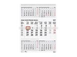 Succes Wandkalender, 5 Monate pro Seite, Wire-O-Bindung, Papier, B 31 x H 40 cm, grau