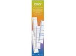 Succes Longus Wandkalender, 12 x 54,5 cm, Monatsübersicht 1 Monat pro Seite, stabile Wire-O-Bindung, schlankes Wandformat für Küche, Flur & Homeoffice