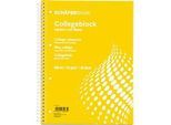 Schäfer Shop Select Collegeblöcke , DIN A4, 80 Blatt, 5 Stück, weiss
