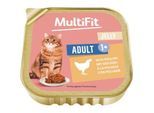 MultiFit Nassfutter Katze Adult, in Gelee, Geflügel 64x100 g