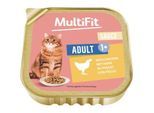 MultiFit Nassfutter Katze Adult, in Sauce, Huhn 64x100 g