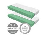 Primatex Deluxe , Weiß , Textil , H3 , Füllung: Polyester, Hohlfaser , 80x200 cm , Oeko-Tex® Standard 100 , Bezug abnehmbar/waschbar, wendbar, optimale Belüftung, für verstellbare Lattenroste geeignet, Tragegriffe, atmungsaktiv, aktive Schulterzone, antibakteriell, Wendematratze, Bezug rundum abnehmbar, Matratzenklasse Silber, Matratzenentfaltung in 48 Stunden , Schlafzimmer, Matratzen, Wendematra
