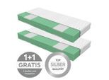 Primatex Deluxe , Weiß , Textil , H3 , 80x200 cm , Oeko-Tex® Standard 100 , Bezug abnehmbar/waschbar, Ober- und Unterseite versteppt, wendbar, optimale Belüftung, für verstellbare Lattenroste geeignet, Tragegriffe, atmungsaktiv, aktive Schulterzone, antibakteriell, Wendematratze, Bezug rundum abnehmbar, Matratzenklasse Silber, Matratzenentfaltung in 48 Stunden , Schlafzimmer, Matratzen, Wendematra