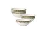 Schale VILLEROY & BOCH "Dessertschalen Samarkand Aquamarin 240 ml 6er Set bunt", bunt, L:13cm, Schüsseln, Schale