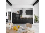 Küchenblock Touch Low m. Geräten Schwarz
