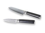 Messerset Damaszener Schwarz/Silber 2-teilig