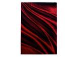 Ayyildiz , Rot , Textil , Abstraktes , rechteckig , 240x340 cm , Oeko-Tex® Standard 100 , pflegeleicht ,