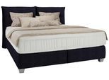 Boxspringbett Fog in Schwarz ca. 160x200cm
