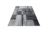 Ayyildiz , Schwarz , Textil , Holz , rechteckig , 80x300 cm , Oeko-Tex® Standard 100 , für Fußbodenheizung geeignet, schmutzabweisend, für Hausstauballergiker geeignet, lichtunempfindlich, antistatisch, pflegeleicht, strapazierfähig, leicht zusammenrollbar ,