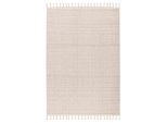 Kayoom , Beige , Textil , geometrisch , rechteckig , 80x150 cm , für Fußbodenheizung geeignet, in verschiedenen Größen erhältlich, strapazierfähig , Teppiche & Böden, Teppiche, Webteppiche, Flachwebteppiche