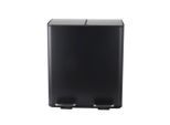 Spirella , Schwarz , Metall , 40 l , 30x51x45 cm , Haushalt, Entsorgung, Abfalleimer, Treteimer