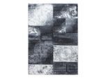 Ayyildiz , Grau , Textil , Karo , rechteckig , 140x200 cm , Oeko-Tex® Standard 100 , pflegeleicht ,