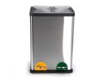 Möbelix , Silberfarben , Metall , 40 l , 34x60x40 cm , Haushalt, Entsorgung, Abfalleimer, Treteimer