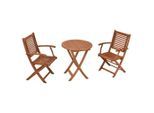 Gardenson , Naturfarben , Holz , Eukalyptusholz , massiv , Tisch klappbar, Stuhl klappbar , Gartenmöbel, Balkonmöbel, Balkonmöbel-Sets
