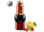 Trisa Electronics , Rot, Schwarz , Kunststoff , 1 l , 18x20.5x16 cm , RoHS, GS-geprüft , abnehmbare Klingen, abnehmbarer Mixbehälter, rutschfeste Füße, Smoothie-Funktion, Ice-Crush-Funktion, BPA-frei, gummierte Saugfüße, abnehmbarer Soft-Touch-Deckel, einfache Reinigung, Pulse-Funktion, Messer aus Edelstahl, Sicherheitsverschluss , Küche, Küchenelektrogeräte, Mixer & Rührgeräte, Smoothie Maker