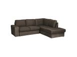 Mid.you , Dunkelbraun , Textil , L-Form , 248x213 cm , Made in Europe , Schlafen auf Sitzhöhe ,