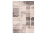 Kayoom , Taupe , Textil , geometrisch , rechteckig , 120x170 cm , für Fußbodenheizung geeignet, in verschiedenen Größen erhältlich, strapazierfähig , Teppiche & Böden, Teppiche, Webteppiche, Flachwebteppiche