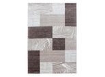 Ayyildiz , Braun , Textil , Abstraktes , rechteckig , 240x340 cm , Oeko-Tex® Standard 100 , pflegeleicht , Teppiche & Böden, Teppiche, Webteppiche, Flachwebteppiche