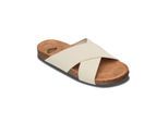 Sandale ROXY "MANNAE CROSSED", Damen, Gr. 36, taupe, Textil, Schuhe Sandale