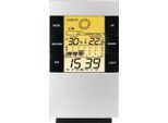 Wetterstation HAMA "LCD-Thermo-/Hygrometer "TH-200", silber (silberfarben), Wetterstationen, Wetterstation
