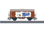 Güterwagen MÄRKLIN "Märklin Start up - Kühlwagen Zott Monte - 44252", braun, Modelleisenbahn-Fahrzeuge, KinderB:3,5cm H:5cm L:11,5cm, Kunststoff, Metall, Güterwagen, Made in Europe, B:3,5cm H:5cm L:11,5cm