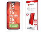 DISPLEX Displayschutzglas "Real Glass Screen Protection", transparent, B:9cm H:1,3cm T:19,8mm, Displayfolien, Displayschutzfolie, Schutzfolie, Bildschirmschutz, kratz- & stoßfest, Displayschutzglas