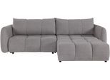 Ecksofa EXXPO - SOFA FASHION "Livonia, B/T: 260/187, modern & praktisch für kleine Räume", grau, B:260cm H:87cm T:187cm, Sofas, Ecksofa, Mit Bettfunktion & Bettkasten,hoher Sitzkomfort,inkl. Steppung, L-Form