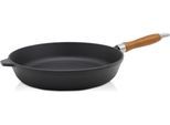 Bratpfanne KRÜGER "Einsenguss Pfanne RUSTICA", schwarz, H:5,5cm Ø:28cm, Pfannen, Bratpfanne, für Induktions-Kochfelder geeignet