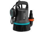Klarwasserpumpe GARDENA "Tauchpumpe 9000, 9030-20", bunt (grau, türkis, orange), B:21,5cm H:33,3cm L:24cm, Pumpen, Klarwasserpumpe, 9000 l/h max. Fördermenge