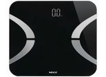 Körper-Analyse-Waage WENKO, schwarz, B:31,2cm H:2,1cm T:26cm, Glas, Kunststoff, Personenwaagen, Körper-Analyse-Waage, Bluetooth Körperfettwaage
