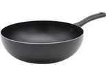 Wok KRÜGER "Aluminium Wokpfanne, 28 cm", schwarz, H:9cm Ø:28cm, Pfannen, Wok, für Induktions-Kochfelder geeignet