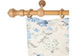 Gardinenstange SN DECO GROUP "Ares" Gr. 6, braun (eichefarben), L:122cm, Holzwerkstoff, Gardinenstangen, Gardinenstange, 28 mm, Holz, verschiedene Längen und Farben, Komplettset