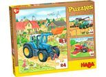 Puzzle HABA "Traktor und Co.", bunt, Puzzles, KinderB:25cm T:20cm, Pappe, Motiv, Puzzle, B:25cm T:20cm