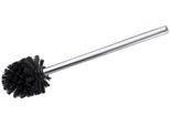 WC-Reinigungsbürste WENKO, schwarz (silber glänzend, schwarz), H:35cm L:8cm, Edelstahl, Kunststoff, Reinigungsbürsten, WC-Reinigungsbürste, schwarz, mit Edelstahl Griff
