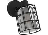 EGLO Deckenspot "CONSACA", schwarz, H: 22cm, 1 Stk., Leuchten, Deckenspot in schwarz aus Stahl - exkl. E27 - 28W, Deckenspot