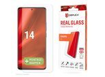 DISPLEX Displayschutzglas "Real Glass", transparent, B:9,3cm H:1,3cm T:20,5mm, Displayfolien, Bildschirmschutz, Displayschutzfolie,Einfach anbringen,kratz-&stoßfest, Displayschutzglas