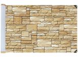 Balkonsichtschutz WENKO "Mauer", beige (natur), H:85cm L:500cm, Polyethylen, Markisen, Balkonsichtschutz, LxH: 500x85 cm, für Balkon und Terrasse