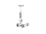 Chipolino Kinderroller Bloomi 2 in 1 Laufrad Sitz PU-Räder Lichteffekte Bremse grau
