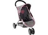 Puppenbuggy CHIC2000 "Speedy", melange grau, navy, Puppenwagen, KinderB:35cm H:59cm T:54cm, Kunststoff, Metall, Polyester, Puppenbuggy, mit leichtgängigen Doppelrädern, B:35cm H:59cm T:54cm
