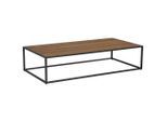 Livetastic Couchtisch, Natur, Schwarz, Holz, Metall, Tanne, massiv, rechteckig, Bodenplatte, 60x27x115 cm, Wohnzimmer, Wohnzimmertische, Couchtische