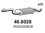 ASSO Mittelschalldämpfer 466028 für SEAT