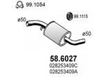 ASSO Mittelschalldämpfer 586027 für VW