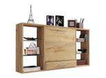 Mid.you , Eichefarben, Honig , Holzwerkstoff , 1 Schublade(n) Schubladen , 115x20 cm , klappbar, Wandmontage, Regal ,