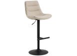 P & B , Beige , Metall , 47x95x52.5 cm , Sitzfläche 360° drehbar , Esszimmer, Barmöbel, Barhocker