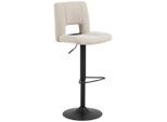 P & B , Beige , Metall , 41.5x115x52 cm , Esszimmer, Barmöbel, Barhocker
