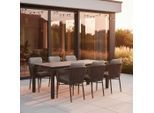 Gardenson , Anthrazit, Grau , Metall, Textil , 240x100x180 cm , gastro- und objekttauglich, lichtecht, wetterbeständig , Gartenmöbel, Gartenmöbel-Sets, Gartengarnituren