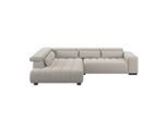 Möbelix , Beige , Textil , Buche , vollmassiv , Füllung: Silikon, Schaumstoffflocken , Ottomane links, L-Form , 311x226 cm , Schlafen auf Sitzhöhe, Rücken echt, elektrischer Sitzvorzug , Wohnzimmer, Sofas & Couches, Wohnlandschaften, Ecksofas